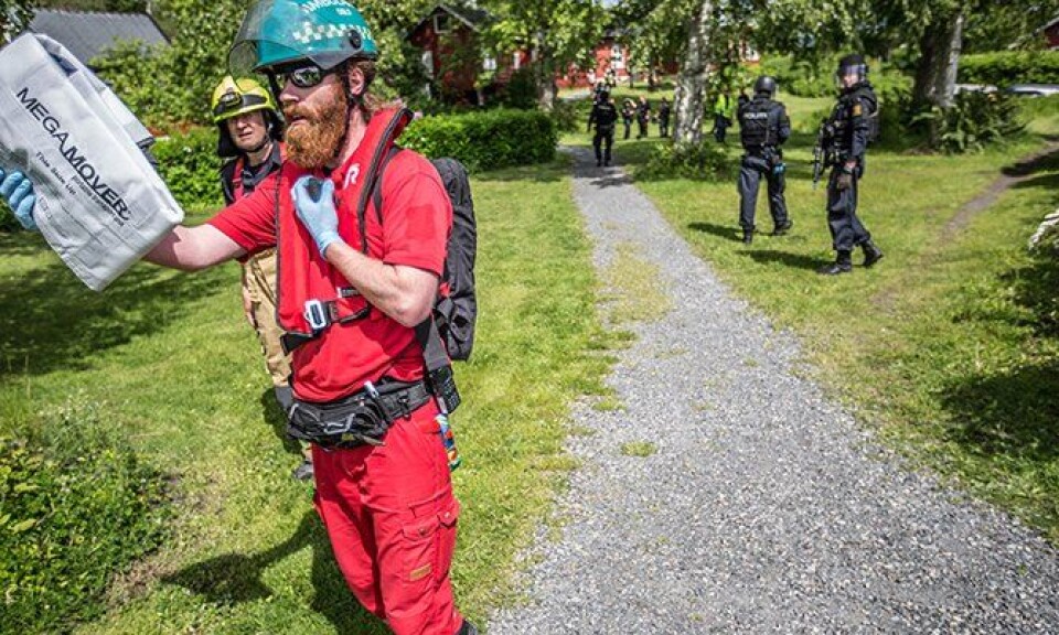 PLIVO-øvelse i Oslofjorden. PLIVO-øvelse i Oslofjorden.