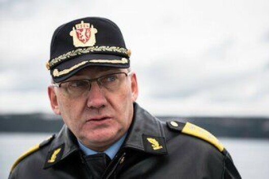 Politidirektør Odd Reidar Humlegård under dagens øvelse. Politidirektør Odd Reidar Humlegård under dagens øvelse.