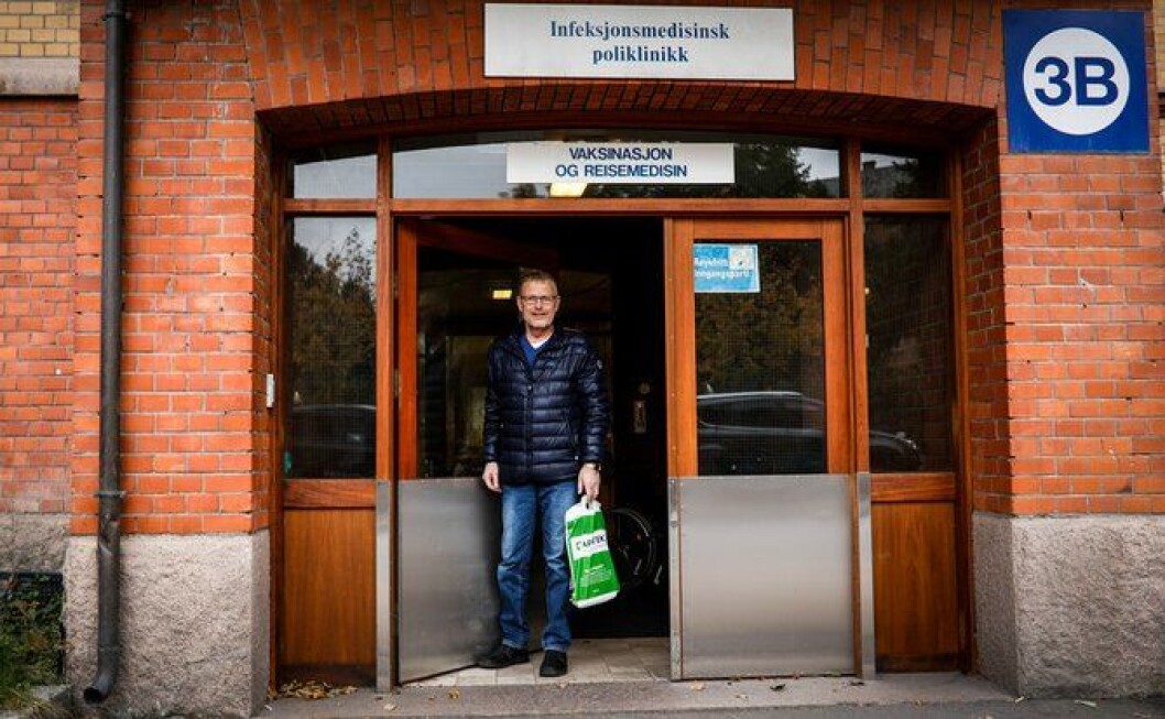 Jevnlig må Knut Lauvrak besøke Oslo universitetssykehus for å få vurdert tilstanden på lungene. Foto: Torkjell Trædal Jevnlig må Knut Lauvrak besøke Oslo universitetssykehus for å få vurdert tilstanden på lungene. Foto: Torkjell Trædal