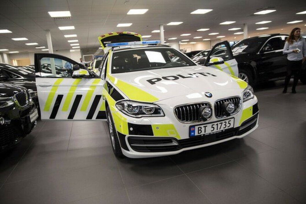 Den nye BMW 525 før den ble hentet av UP torsdag. Den nye BMW 525 før den ble hentet av UP torsdag.