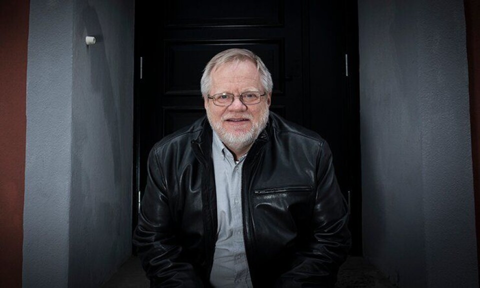 Jørgen Hellwege takker for seg i fagforeninga.