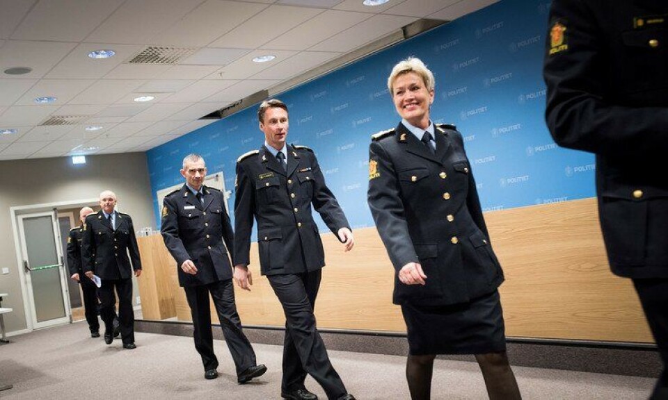 Trives blant menn: Kirsten Lindeberg, politimester i Agder politidistrikt, har ansatt kun menn i de nye lederstillingene.