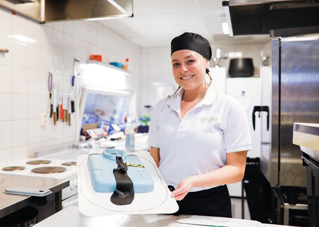 Camilla Sørensen har eget bakerom hjemme hos seg selv. Camilla Sørensen har eget bakerom hjemme hos seg selv.