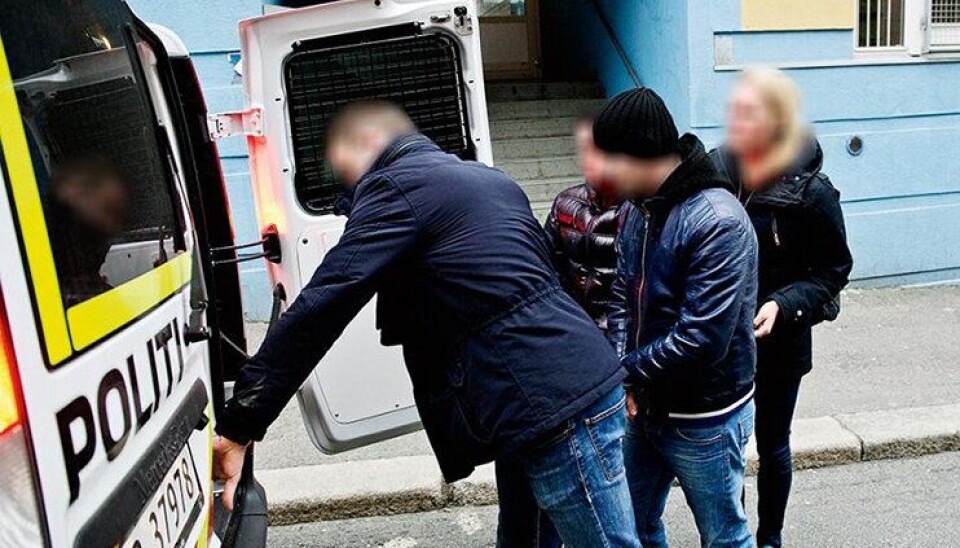 Politiets lommetyverigruppe i hovedstaden pågriper en lommetyv i 2014. Lommetyveriene ble halvvert i årene før dette.