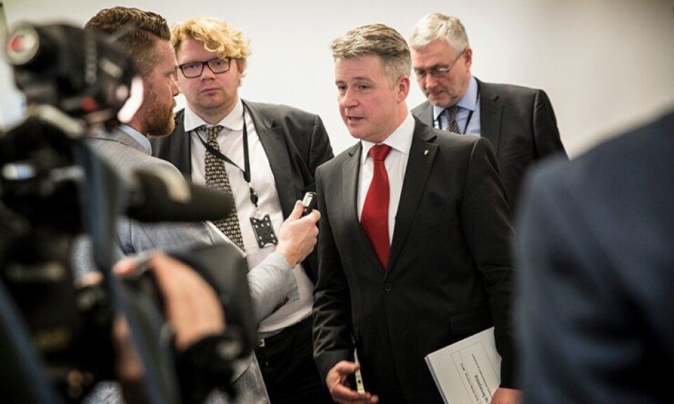 GRANSKING: Justis- og beredskapsminister Per-Willy Amundsen (Frp) ber nå om ekstern gransking etter dommen mot tidligere polititopp Eirik Jensen. Arkivfoto