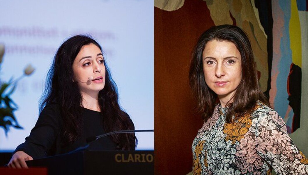 Arbeiderpartiets Hadia Tajik og Senterpartiets Jenny Klinge målbærer sterk kritikk mot måten politireformen gjennomføres på. Arbeiderpartiets Hadia Tajik og Senterpartiets Jenny Klinge målbærer sterk kritikk mot måten politireformen gjennomføres på.