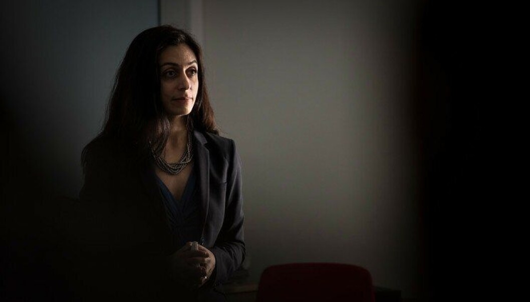 Hadia Tajik (AP) mener alt for mye av politipengene øremerkes. Hadia Tajik (AP) mener alt for mye av politipengene øremerkes.