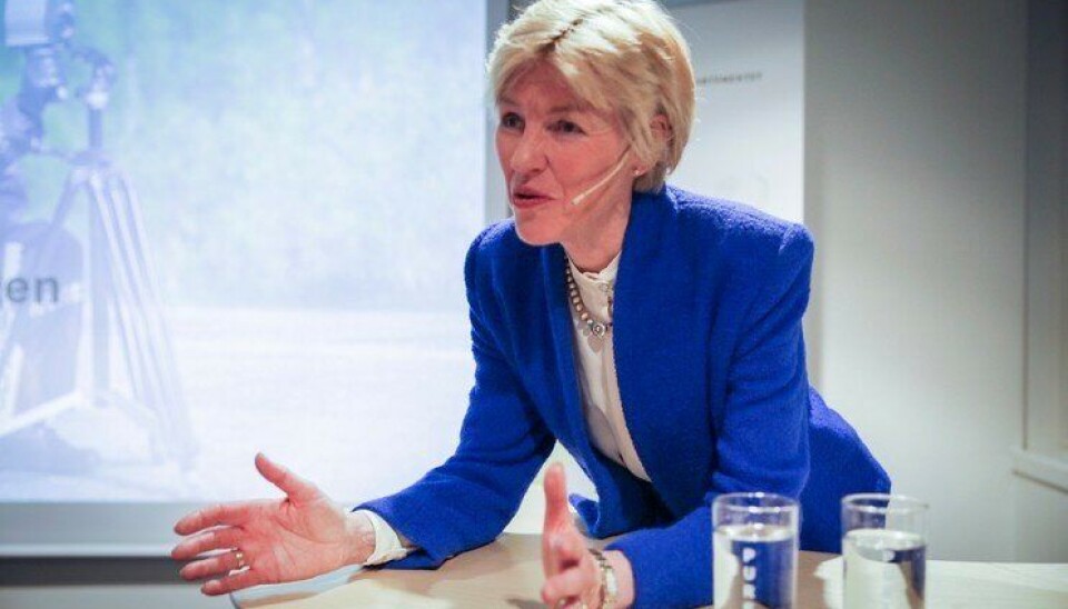 Anne Cathrine Frøstrup under offentliggjøringa av Særorganutvalgets utredning.