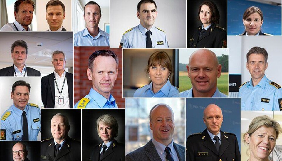 Mange titalls toppledere i politiet er ansatt med bistand fra ett eneste selskap: Amrop Delphi