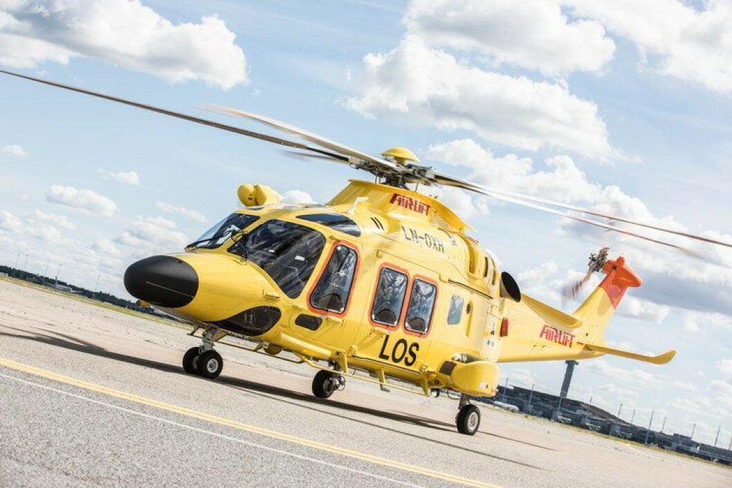 Det nye helikopteret AW169 leveres av Leonardo Helicopters. Det nye helikopteret AW169 leveres av Leonardo Helicopters.