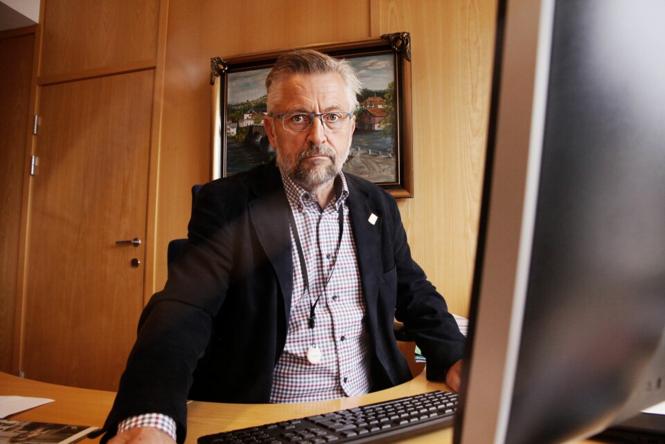 RASERT: Ordfører i Kongsvinger, Sjur Strand mener hele Sør-Hedmark er rasert etter politireformen, og synes det er svært ille at Kongsvinger politistasjon ikke fikk den viktige nøkkelrollen.