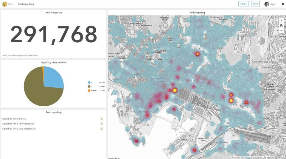 Det nye GIS-verktøyet byr på muligheter for å knytte nye data til kartet, slik at man kan drive analyse i større grad.