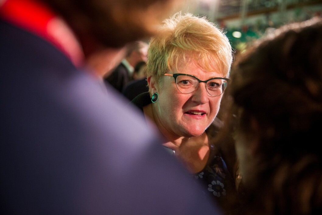 Trine Skei Grande levner politiet lite oppmerksomhet i sitt alternative statsbudsjett. Trine Skei Grande levner politiet lite oppmerksomhet i sitt alternative statsbudsjett.