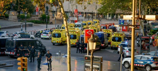 18 terrorangrep der Oslo-politiet mener bevæpning av politiet kan ha vært avgjørende
