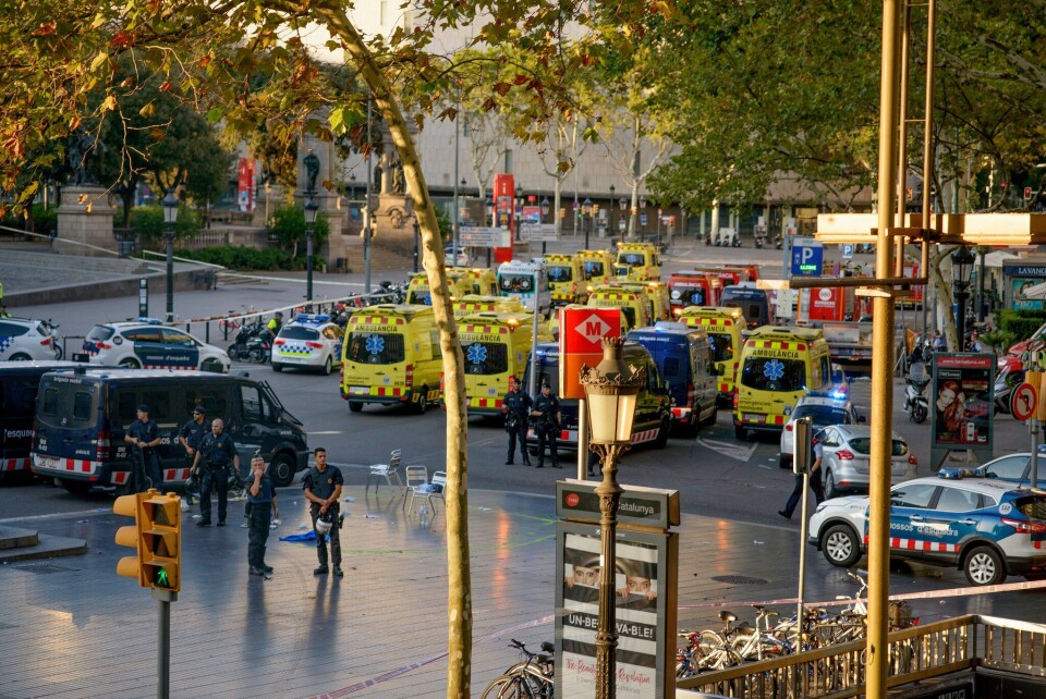 Terrorangrepet i Barcelona i Spania drepte 16 mennesker