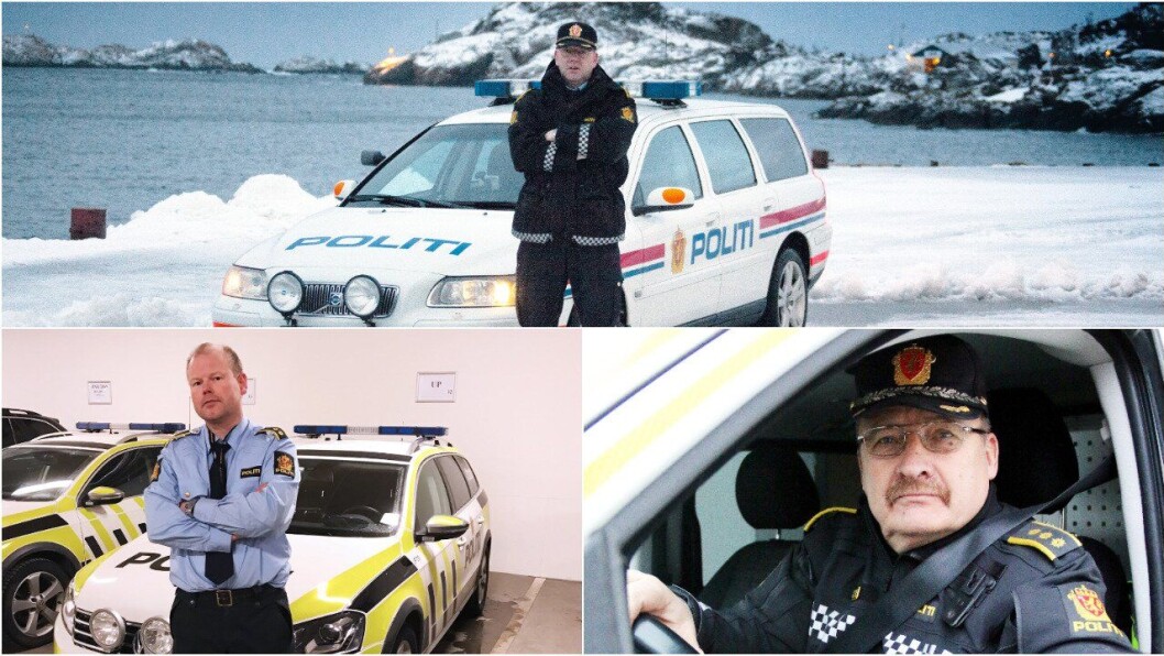 SPENTE: De tre politimennene er spente på dommen i Høyesterett. Mons Klaussen fra Svolvær (øverst), Yngve Widding fra Tromsø (t.v.) og Magne Knudsen fra Øvre Årdal (t.h). SPENTE: De tre politimennene er spente på dommen i Høyesterett. Mons Klaussen fra Svolvær (øverst), Yngve Widding fra Tromsø (t.v.) og Magne Knudsen fra Øvre Årdal (t.h).