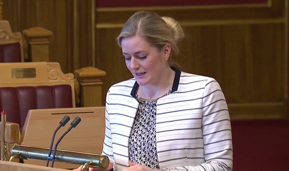 REAGERER: Stortingsrepresentant Emilie Enger Mehl fra Senterpartiet reagerer på det hun mener er for svak satsing på grensekriminalitet i Hedmark.