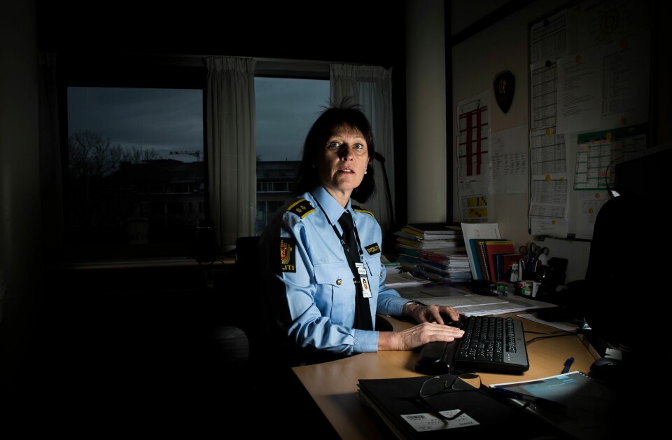 Fra kontoret på politihuset i Oslo, har Lid og lederkollegene fått seksjonen til å firdoble seg på åtte år.