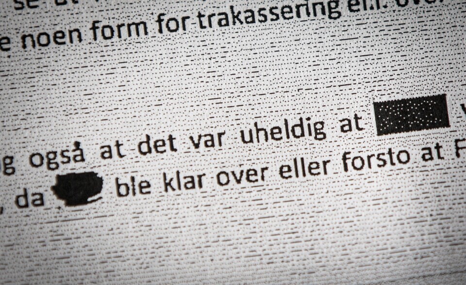 UHELDIG: Det var betegnelsen varslerrapporten brukte om at lederen ville være ærlig overfor kollegaen sin. UHELDIG: Det var betegnelsen varslerrapporten brukte om at lederen ville være ærlig overfor kollegaen sin.