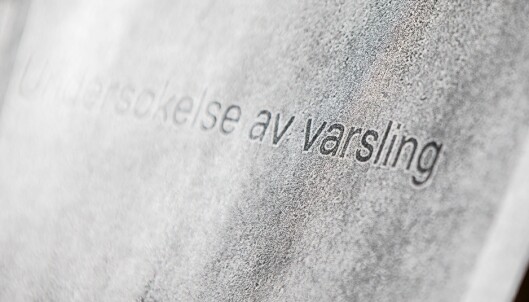 Forsiden på varslingsrapporten fra Kluge. Forsiden på varslingsrapporten fra Kluge.