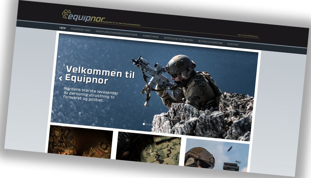 Equipnor selger utstyr til politi- og forsvarspersonell. Equipnor selger utstyr til politi- og forsvarspersonell.