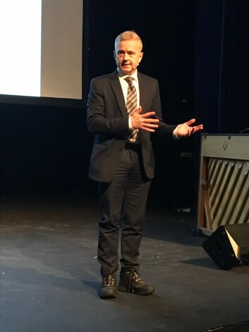 Tidligere justisminister Knut Storberget under tiårsmarkeingen. Tidligere justisminister Knut Storberget under tiårsmarkeingen.