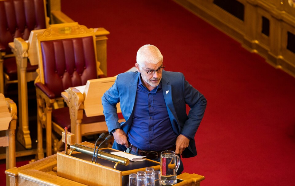 Petter Eide fra Sosialistisk Venstreparti var den eneste i justiskomiteen som tok til orde mot punktbevæpning.