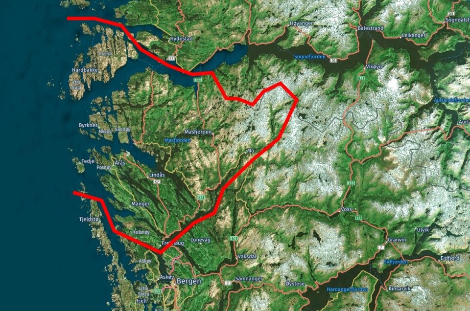 Fjell, fjord, øyer og hovedveien langs Vestlandet. Politiet i Nordhordland lensmannsdistrikt dekker mye.