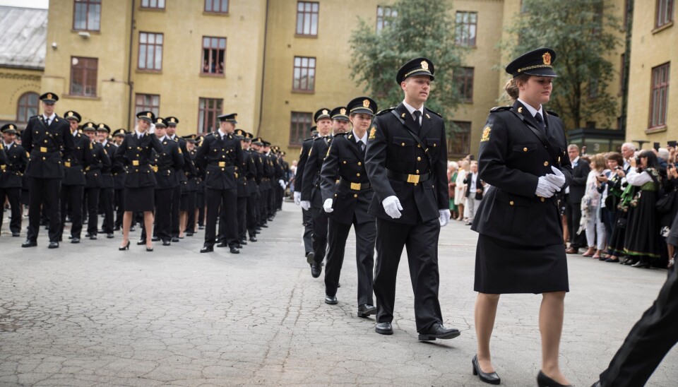 Avslutning for PHS-studentene i Oslo våren 2018. Her fra borggården på den gamle Politighøgskolen på Majorstua.