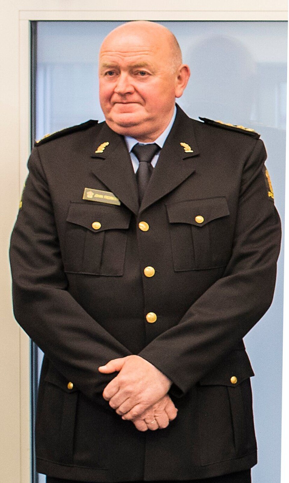 Johan Fredriksen, politiinspektør i Oslo. Johan Fredriksen, politiinspektør i Oslo.
