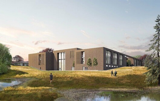 Slik ser arkitektene for seg den nye skolen. Slik ser arkitektene for seg den nye skolen.