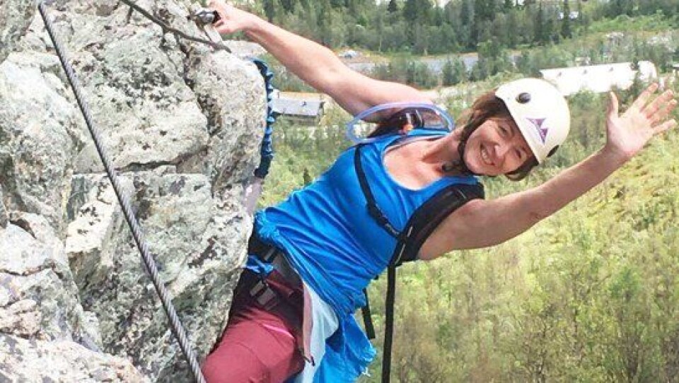 Lader batterier: På sommeren bruker Janne Stømner blant annet tid på fjellturer.
