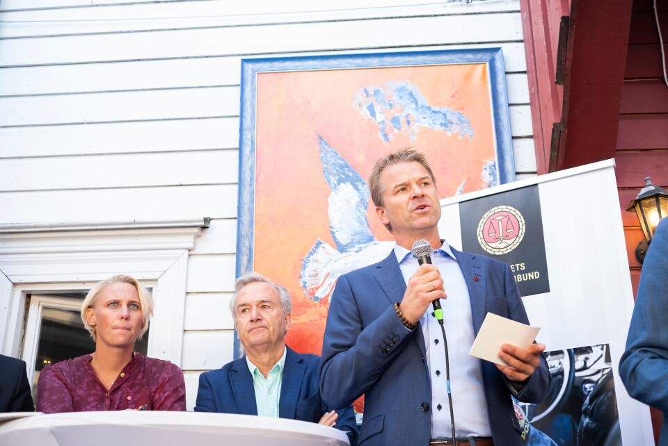 Politiets Fellesforbund arrangerte debatt om etterforskningsløftet i Arendal tirsdag ettermiddag.
