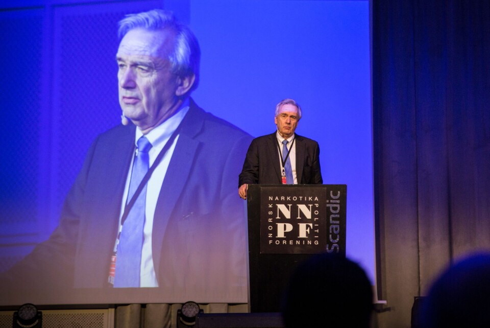 Riksadvokat Tor-Aksel Busch under Norsk Narkotikapolitiforenings Utdanningskonferanse 2018. Riksadvokat Tor-Aksel Busch under Norsk Narkotikapolitiforenings Utdanningskonferanse 2018.