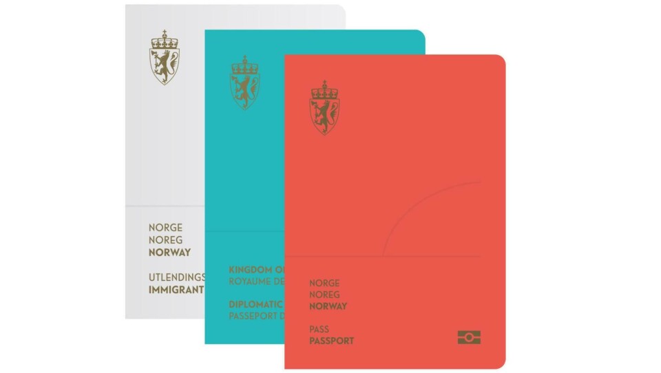 Norges kommende pass. Norges kommende pass.