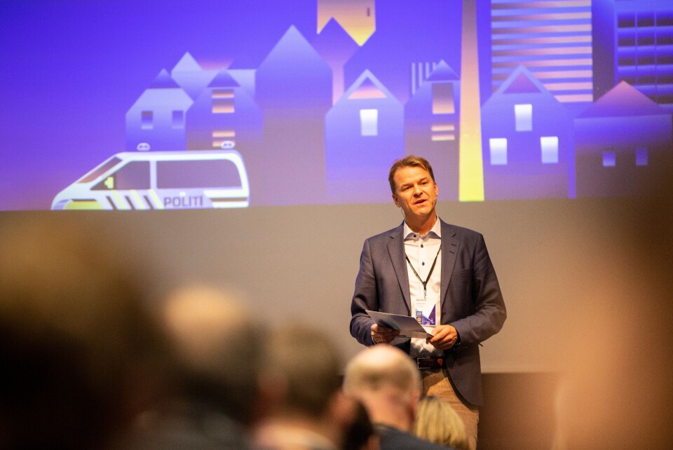 Sigve Bolstad åpner Politiets Fellesforbunds landsmøte i Stavanger 2018.