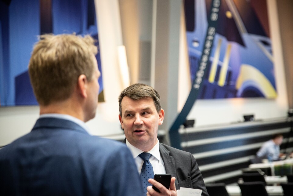 Justis- og beredskapsminister Tor Mikkel Wara (Frp) under Politiets Fellesforbunds landsmøte 2018.