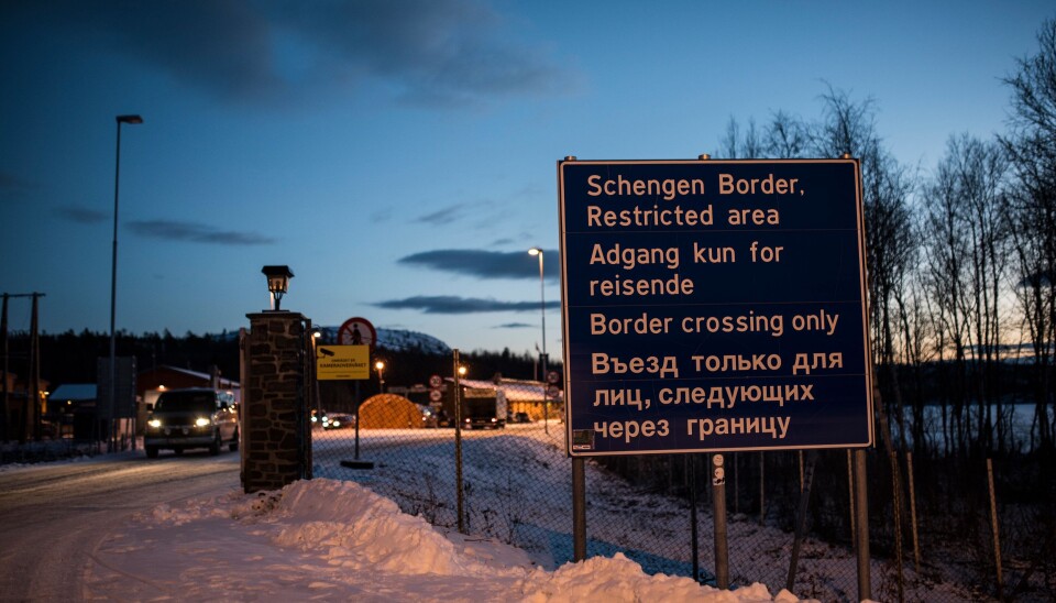Grenseovergangen på Storskog ved Kirkenes.