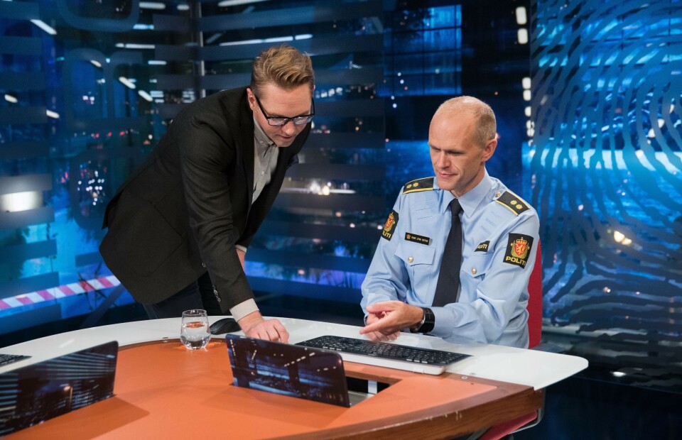 TIPS: Politiet tar imot tips fra publikum gjennom sendingen.