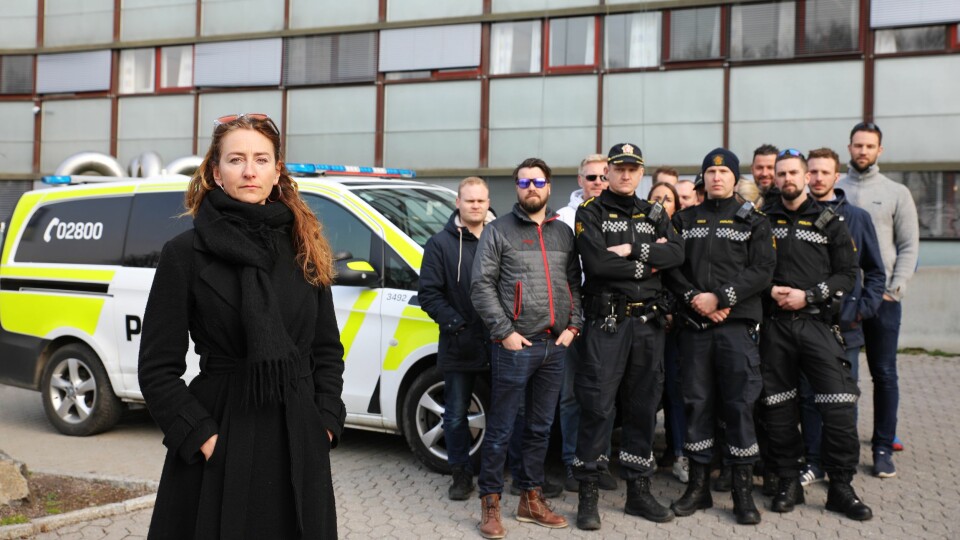 FIRE AV TI HELGER: Kristin Aga, leder i Oslo politiforening, og en rekke operative politifolk i Oslo reagerer på den nye turnusen hvor de må jobbe fire av ti helger.