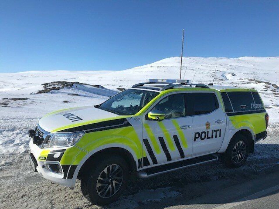 Politiets nye Nissan Navara pickup.