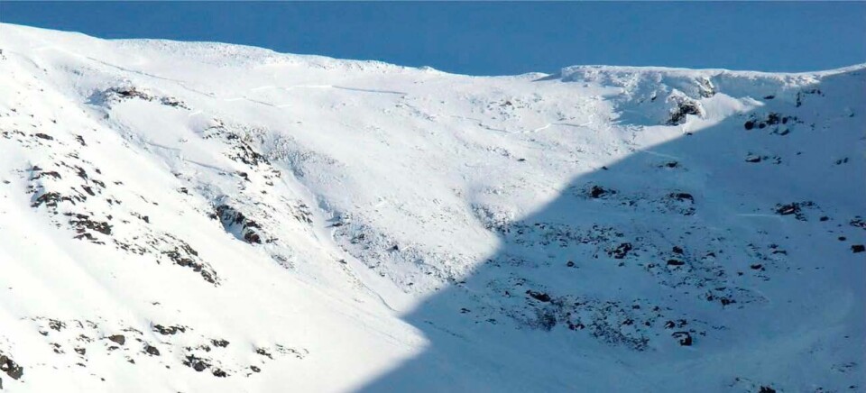 Fjellet Sorbmegaisa i Indre Troms, hvor et snøskred tok livet av fem personer i 2012.
