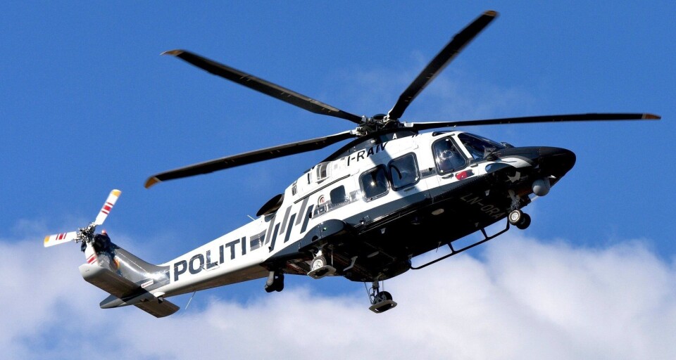 PÅ VEI: Dette er et av helikoptrene som nå er på vei til Norge.
