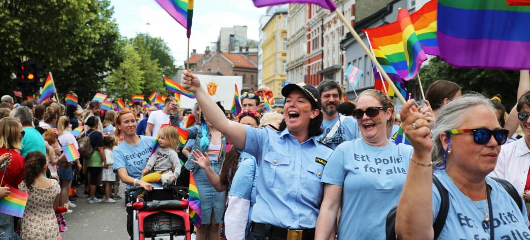 Rekord for politiet i Pride-paraden