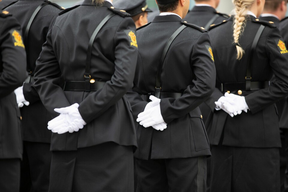 Nyutdannede politifolk under PHS-avslutningen i Stavern i juni 2019.
