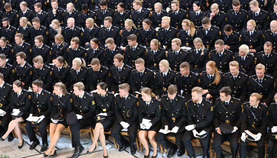 Avslutning for tredjeårsstudentene ved Politihøgskolen i Oslo i 2019.
