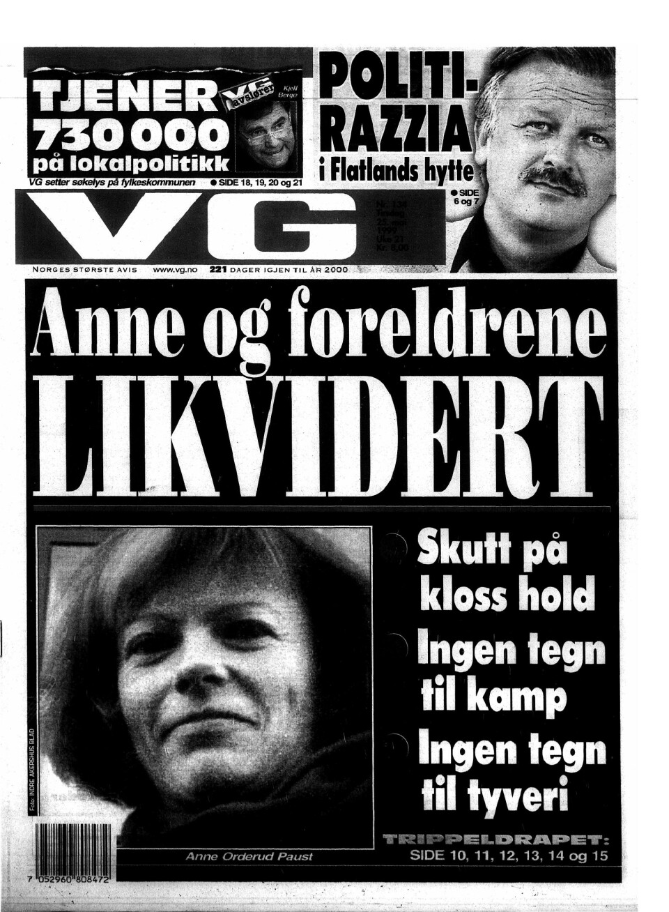STOR MEDIEDEKNING: Arman Vestad skaffet to 22. kaliber pistoler. En av pistolene ble brukt i Orderud-drapene. Drapene sendte sjokkbølger gjennom Norge for 20 år siden, og Orderud-saken er en av de mest omtalte kriminalsakene i moderne tid.