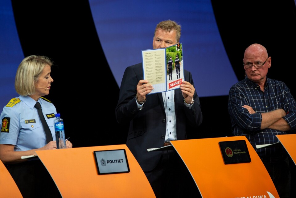 UNDERSØKELSE: PF-leder Sigve Bolstad trakk fram at tillitsvalgte i alle politidistriktene i en undersøkelse sier at politireformen ikke har gitt flere folk ute i gatene. UNDERSØKELSE: PF-leder Sigve Bolstad trakk fram at tillitsvalgte i alle politidistriktene i en undersøkelse sier at politireformen ikke har gitt flere folk ute i gatene.