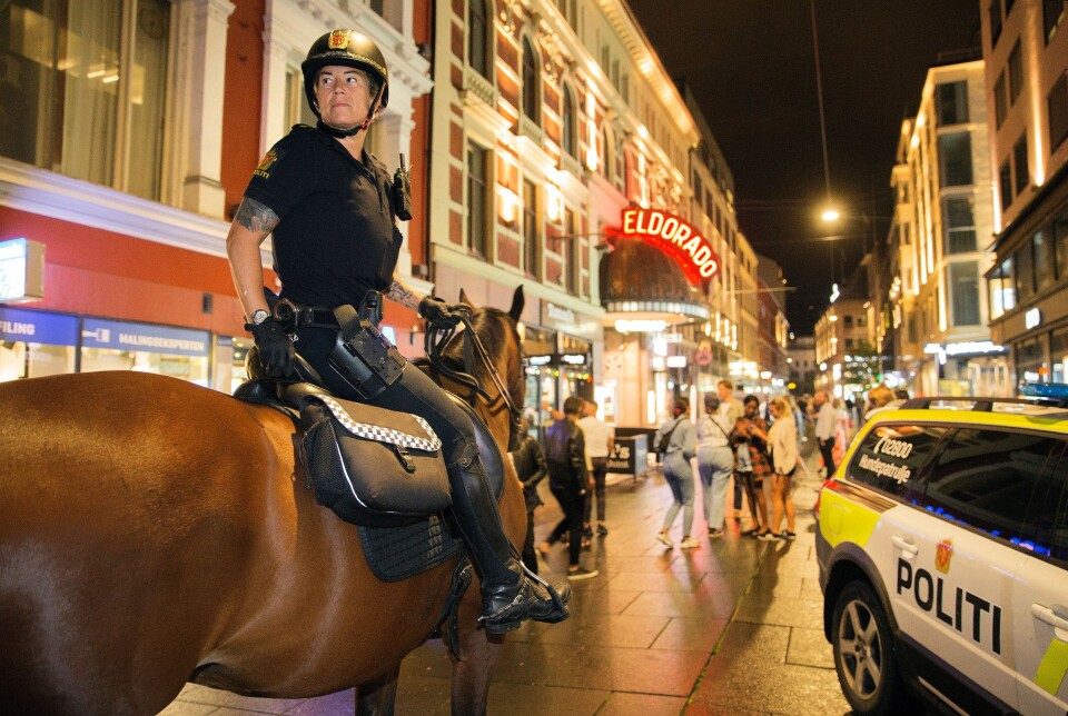 RIDE RANKE: Rytterkorpsets nattpatrulje bød på mange ulike situasjoner.
