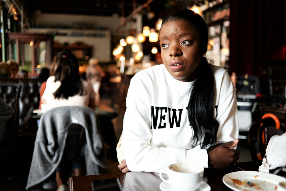 FRUSTRERT: Mélanie Kamanda har søkt på 97 stillinger siden hun hun ble uteksaminert fra Politihøgskolen i 2017.